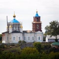 Restoration old Orthodox churches in Russia. Royalty Free Stock Photo
