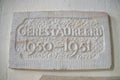 Restoration Plate Inside The Protestant Church In Broek In Waterland The Netherlands 2018