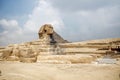 Restoration process of the Great Sphinx of Giza Royalty Free Stock Photo