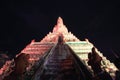 The restoration repairs a temple Wat Arun