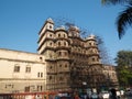 Restoration work on Rajwada Palace of Indore-India Royalty Free Stock Photo