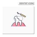 Restorative dentistry color icon