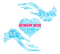 Restorative Justice Word Cloud Royalty Free Stock Photo