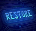 Restore concept. Royalty Free Stock Photo