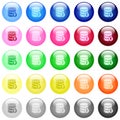 Restore database icons in color glossy buttons