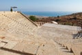 Restored ancient Greco-Roman amphitheatre in Kourion, Cyprus