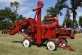 Restored antique Farmall threshing machine