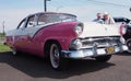 Restored Antique 1955 Pink And White Ford