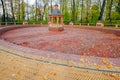 Restored Bosquet Menazheriyny pond in Summer Garden (Letny Sad), Saint Petersburg Royalty Free Stock Photo