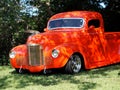 Restored Bright Orange Half Ton Low Rider Truck