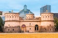 building of the old fortress three acorns in Luxembourg. Nowadays it is a modern museum