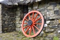 Restored Cart Wheel Royalty Free Stock Photo