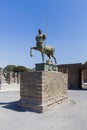The restored Centaur statue from Pompeii city