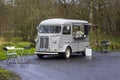 A restored Citroen Hy Van used for outdoor catering