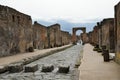 Restored city Pompeii