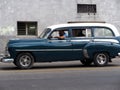 Restored Classic American Car In Havana Cuba