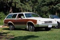 Restored Classic Brown And White Ford Station Wagon