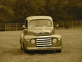 Restored Classic Mercury Truck In Sepia