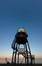 Restored Dovercourt lighthouses in Harwich Harbour at sunset Royalty Free Stock Photo