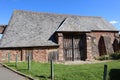 The restored Dunster Tithe Barn, which is now used as a Community Hall Royalty Free Stock Photo