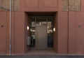 Restored entrance area of an old factory building