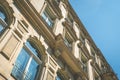 Restored facade of old apartment building in Berlin Royalty Free Stock Photo