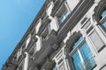 Restored facade of old apartment building in Berlin Royalty Free Stock Photo