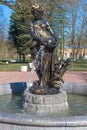 The restored `Goddess of Fertility` fountain. Pushkin