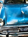 A restored Hillman blue car Royalty Free Stock Photo