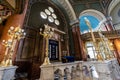 Interior of Sofia synagogue. Bulgaria. Royalty Free Stock Photo