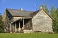 Restored log cabin Royalty Free Stock Photo