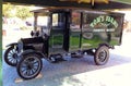RESTORED MODEL T FORD DELIVERY BOBTAIL TRUCK ON PERMANENT DISPLAY AT TOM`S FARMS IN CORONA, CALIFORNIA * 2014