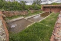 Restored old buddle well preserved in Madriguera red village in the province of Segovia Spain Royalty Free Stock Photo