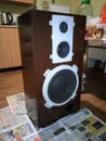 restored and painted Amphiton 35as-018 speaker system. Soviet vintage powerful acoustics
