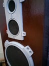 restored and painted Amphiton 35as-018 speaker system. Soviet vintage powerful acoustics