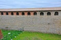 Restored passages and walls in Fortress Oreshek near Shlisselburg, Russia Royalty Free Stock Photo