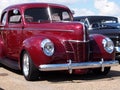 Restored Red Coupe Royalty Free Stock Photo