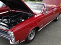 Restored 1966 Red Pontiac Convertible