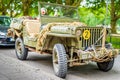 Restored retro Jeep Willis from American Vietnam war or World War 2 Royalty Free Stock Photo