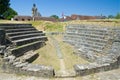 Restored riuns of the french town Navarrenx Royalty Free Stock Photo