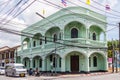 Restored sino portuguese architecture Royalty Free Stock Photo