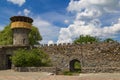Restored small ancient fortress. Novohrad-Volynskyi town. Ukraine