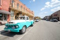 Restored Studebaker truck in Main Street Hannibal Missouri USA Royalty Free Stock Photo