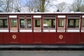 Restored third class railway carriage Royalty Free Stock Photo