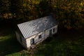 Restored Traditional Log Cabin House - Union, West Virginia Royalty Free Stock Photo