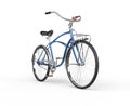 Restored Vintage Blue Bicycle