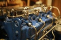 Restored vintage engine Royalty Free Stock Photo