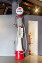 Restored Vintage Mobilgas Pump Exhibit at Bill Richardson Transport World Museum Royalty Free Stock Photo
