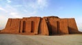 Restored ziggurat in ancient Ur, sumerian temple, Iraq