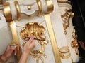 restorer manually gilding listed interior